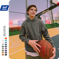 Inflacja 2020 jesienne męskie grube polarowe bluzy Hip Hop czyste bluzy grube aksamitne tkaniny zimowe bluzy 167W17 4